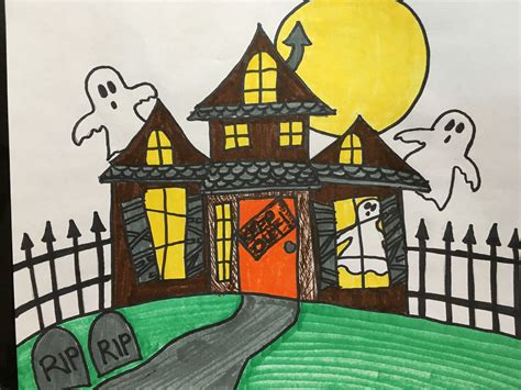 For a haunted house, this one by Draw So Cute doesn’t strike fear as much as it should.. Sure, there’s Swamp Thing waiting on the second level and ghosts roaming around, but the vibrant colors—plus the exaggerated house proportions—really lighten the eerie mood and make the illustration more appealing, perfect for enjoyers of the kawaii …